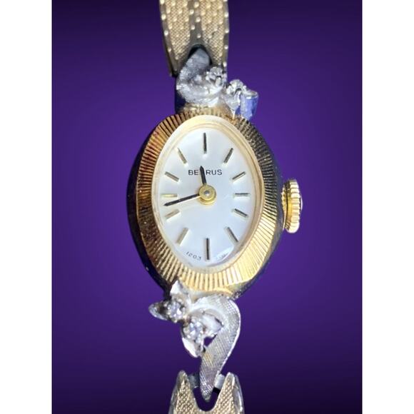 Vintage Benrus Duchess Wristwatch 1203-318 10K Gold Filled Band For Parts - Picture 1 of 10